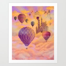 Dawn in the Cloud Kingdom Art Print