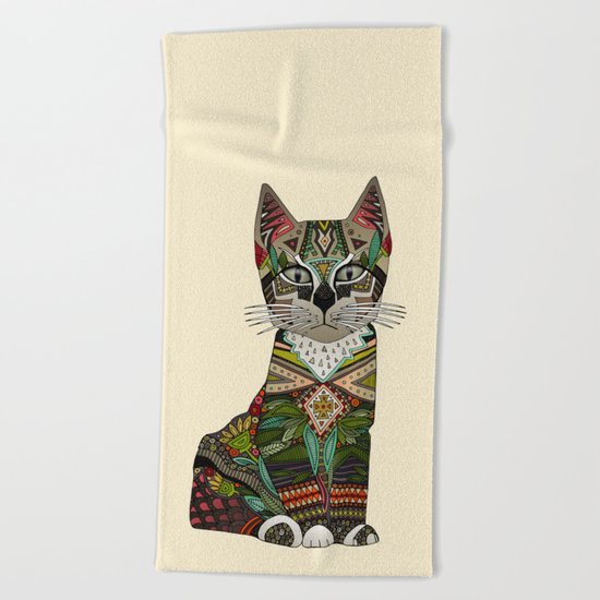 pixiebob kitten cream Beach Towel