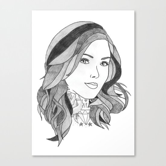 Inked 2 Canvas Print