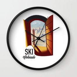 Ski Colorado. Wall Clock