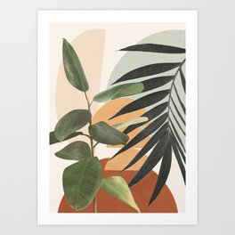 Sunset Flora 03 Art Print