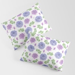 Lavender Garden Pattern Pillow Sham