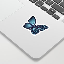 Butterfly Arabic design Sticker