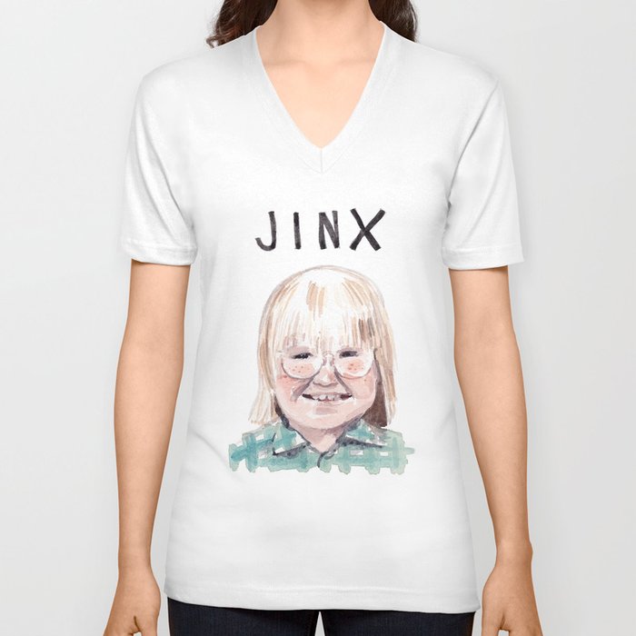 Cousin Oliver - Jinx V Neck T Shirt