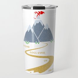 The road goes ever on & on Travel Mug