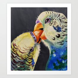 The love birds Art Print