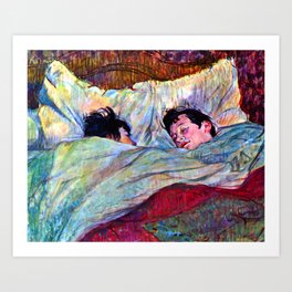 Henri de Toulouse Lautrec In the Bed Art Print