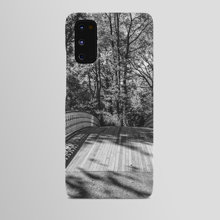 Central Park in New York City black and white Android Case