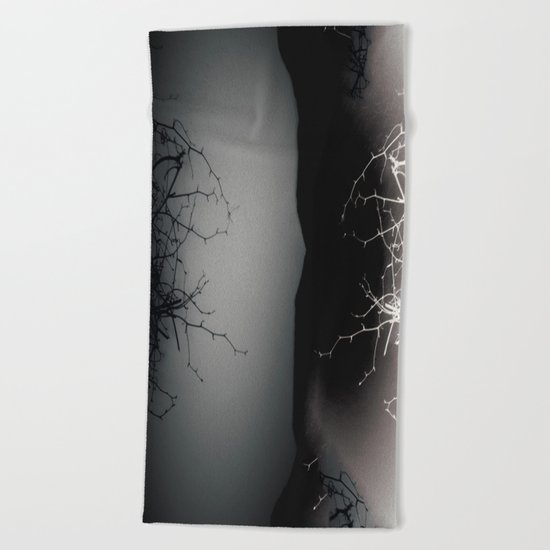 Branching Into Darkness Beach Towel