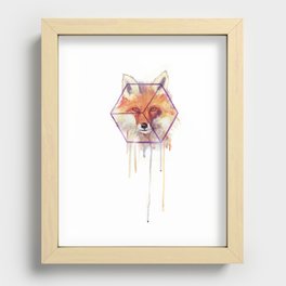 Bonjour Fox!! Recessed Framed Print