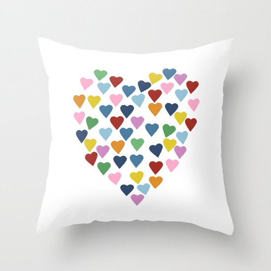 Hearts Heart Throw Pillow