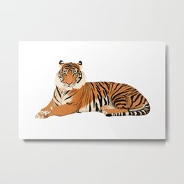 Tiger Metal Print | Etbu, Uwa, Tennesseestate, Buffalostate, Hampdensydney, Tigers, Missouri, Depauw, Tigermascot, Memphis 