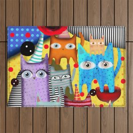 Cats Cats Cats Outdoor Rug