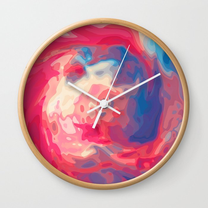 Abstract Marble Painting Wall Clock