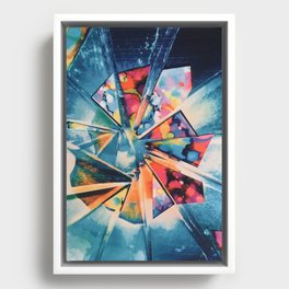 Kaleidoscopic Abstract Framed Canvas