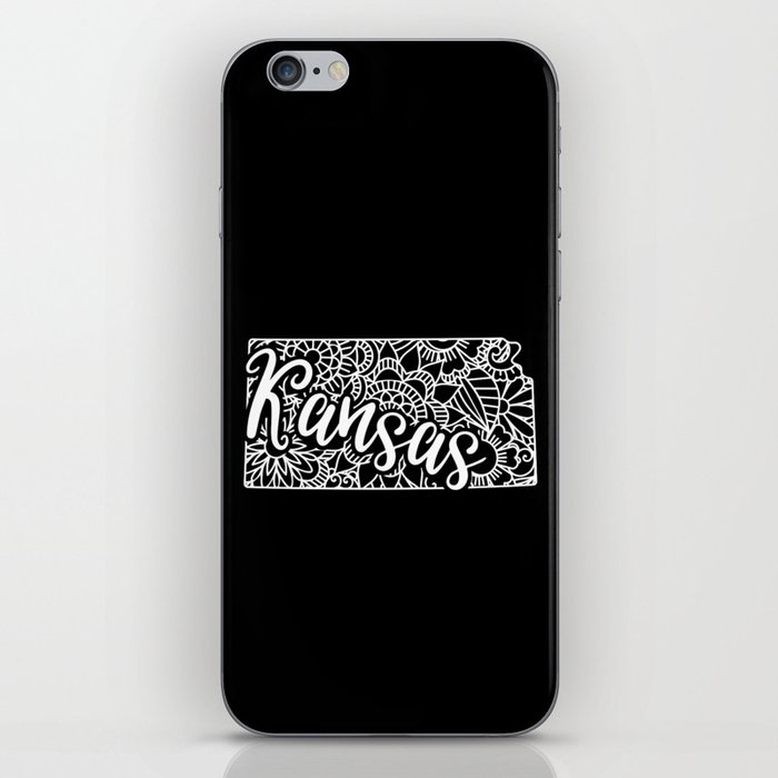 Kansas State Mandala USA America Pretty Floral iPhone Skin