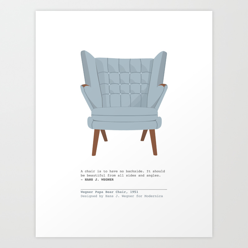 papa bear chair art printjosiebiteng