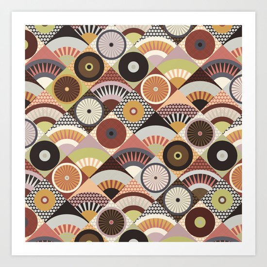 mountain earth Art Print