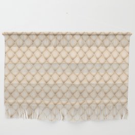 Glam Soft Gold Tufted Pattern Wall Hanging