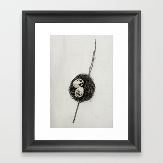 nest + speckled eggs | fig. o1 Framed Art Print