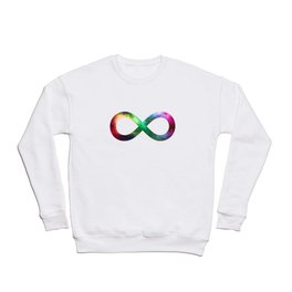 Neurodiversity Infinity Rainbow Galaxy Crewneck Sweatshirt