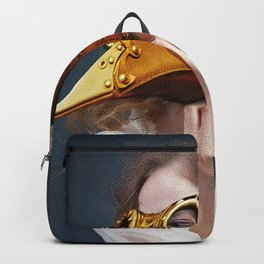 Bird Girl Backpack | Digital, Illustration, Oil, Watercolor, Acrylic, Aerosol, Painting, Birdgirl, Ink 