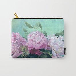 Pink Peonies The Three Sisters Floral Carry-All Pouch