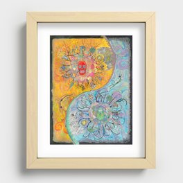 UNION, Suns and Moons Recessed Framed Print