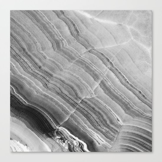 Shades of grey marble Canvas Print