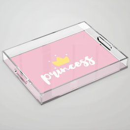 Pink Princess Acrylic Tray