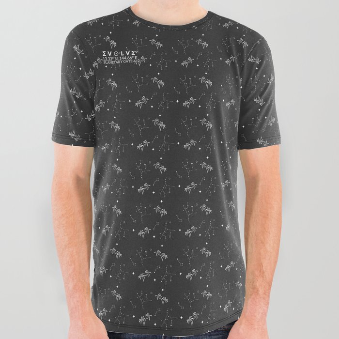 North Star All Over Graphic Tee