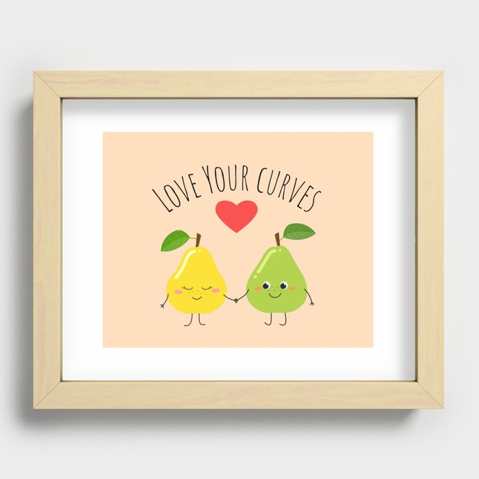 Love Your Curves Recessed Framed Print