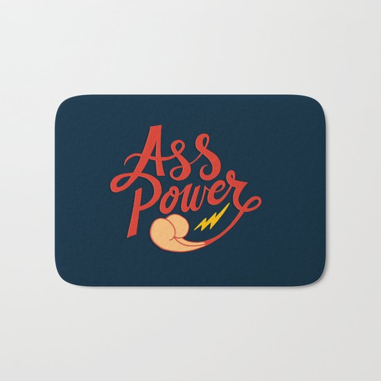 Ass Power Bath Mat