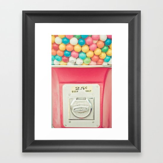 Rainbow Bubblegum Framed Art Print