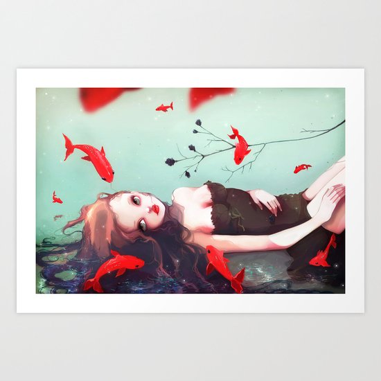 L'attente Art Print