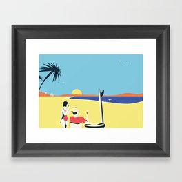 Beach Bum Framed Art Print