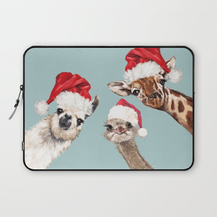 Christmas Animals Gang Laptop Sleeve