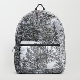 Winter in the Mountains Backpack | Birchs, Hoarfrost, Forest, Snowy, White, Landscape, Snow, Photo, Snowforest, Uralmountains 