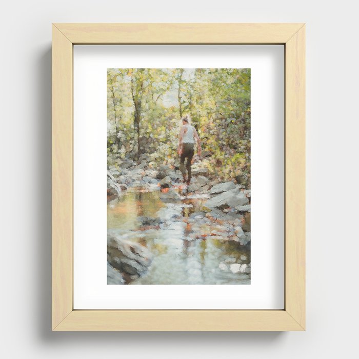 Forest Wanderer  Recessed Framed Print