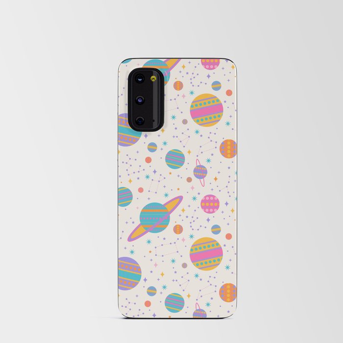Neon Geometric Space Android Card Case