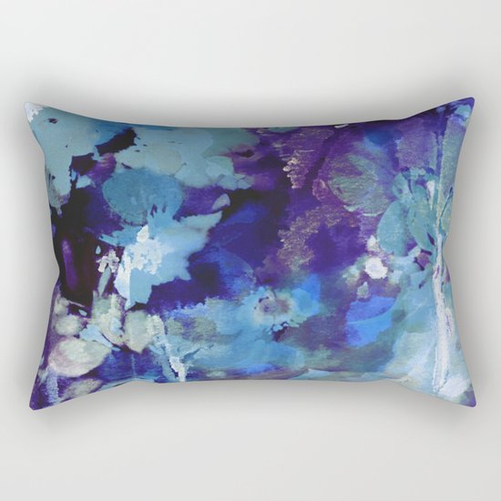 blue forest Rectangular Pillow