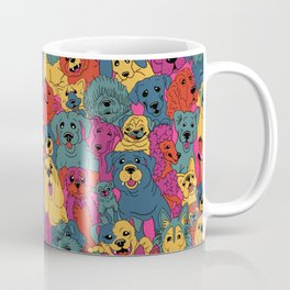 Ruff House Coffee Mug | Doglover, Dogs, Poodle, Graphicdesign, Frenchie, Pattern, Digital, Dogparty, Dogart, Cheerful 