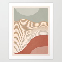 Modern Abstract Minimal Shapes 104 Art Print