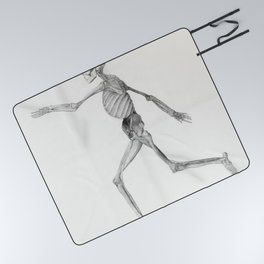 Human Skeleton, Lateral View Picnic Blanket