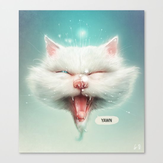 The Water Kitty Canvas Print