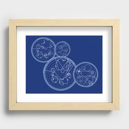 Doctor Who Gallifreyan - We're All Stories quotes Recessed Framed Print