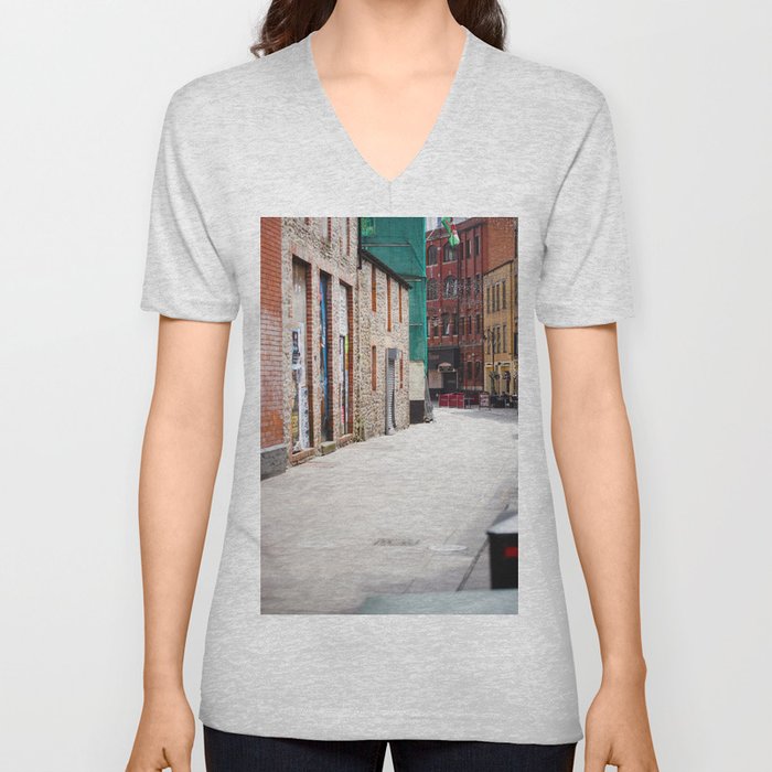 Quiet Street V Neck T Shirt