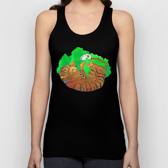 Artist Tiger Unisex Tank Top