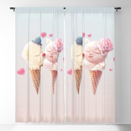 Ice Cream Love Blackout Curtain