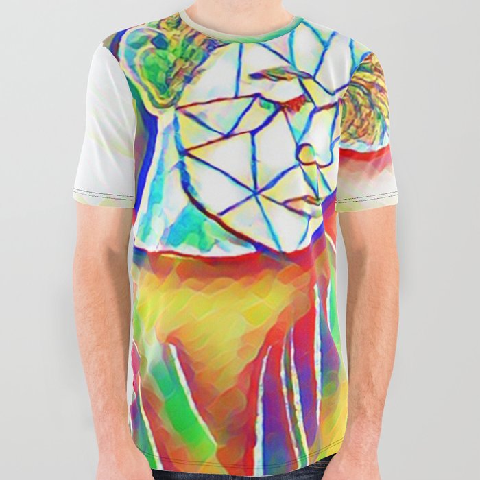 Colorful Sadness All Over Graphic Tee